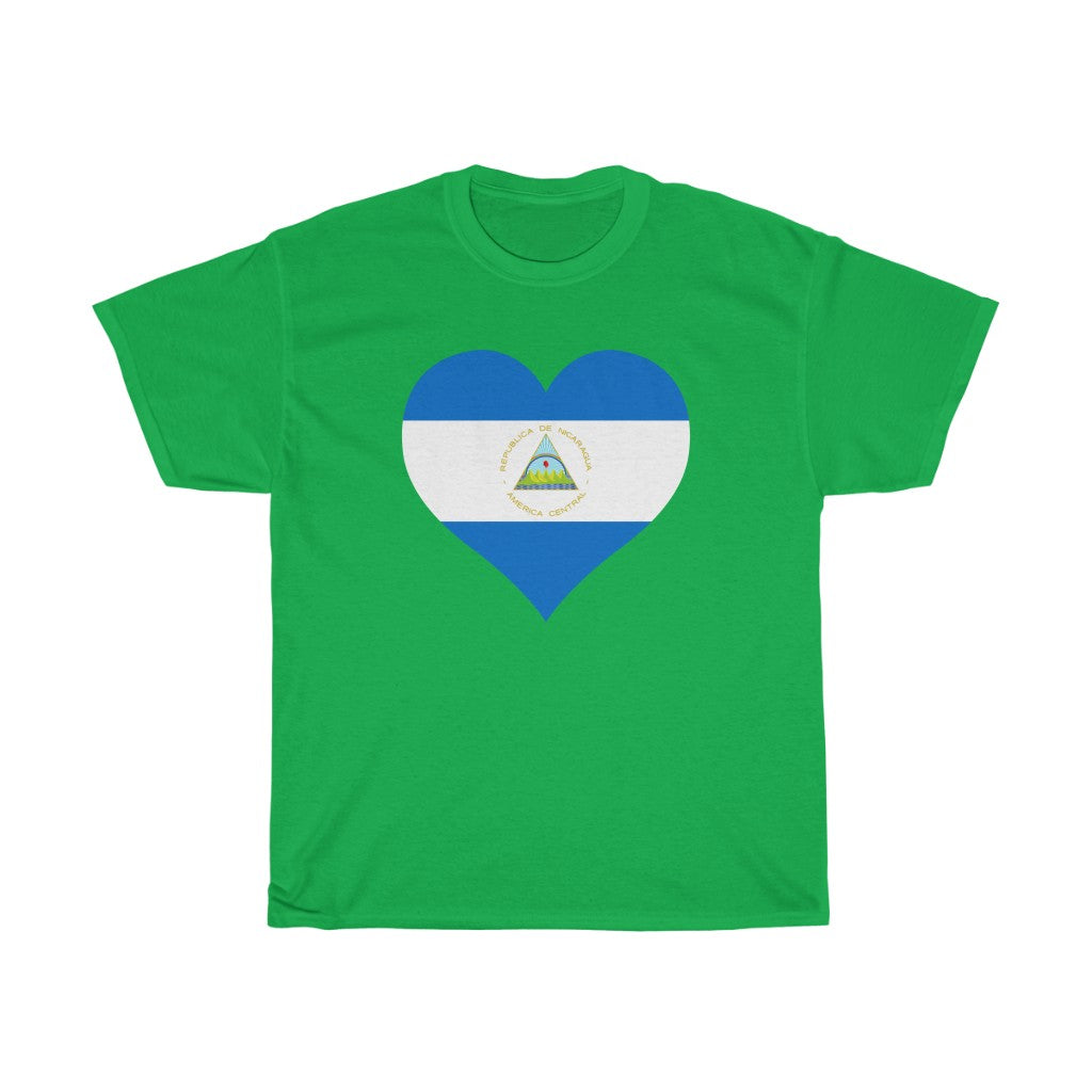 Nicaragua Heart Flag Standard Tee - Unisex