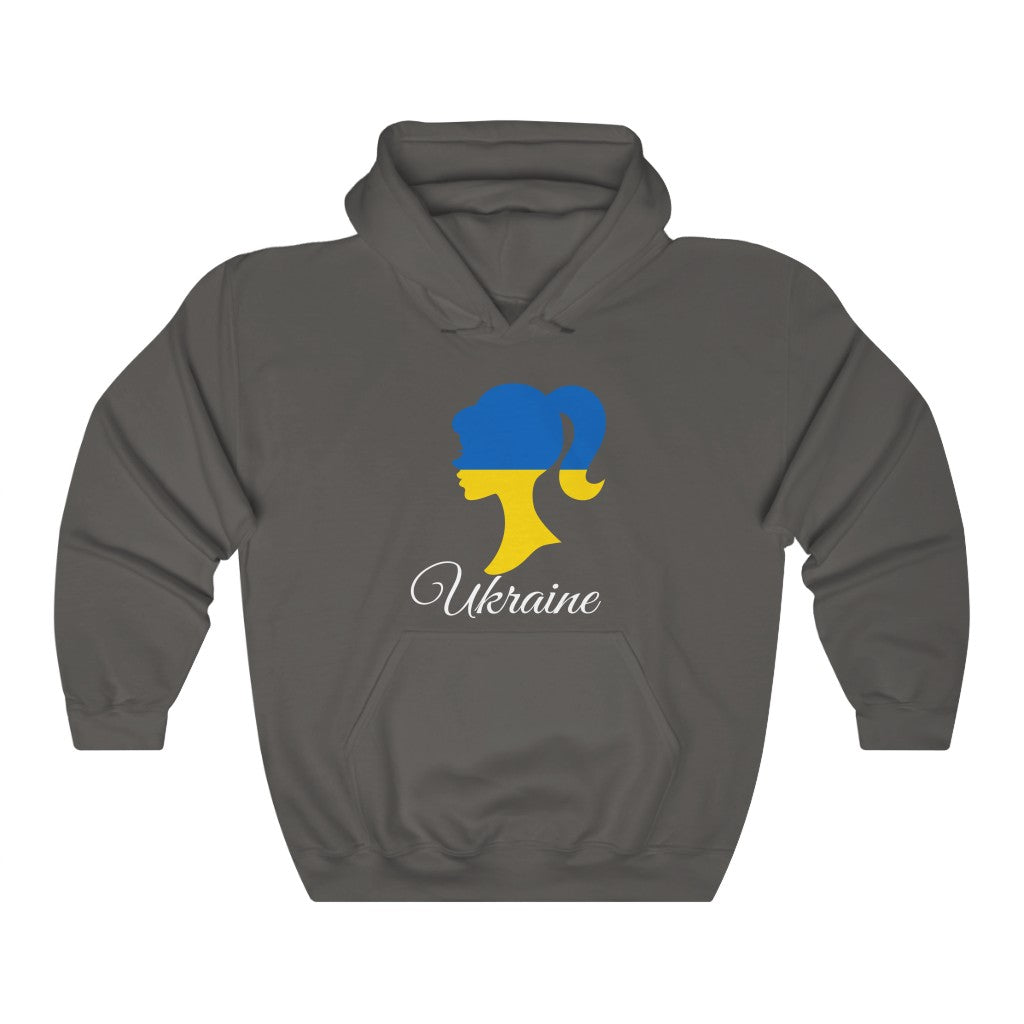 Ukraine Girl Flag Hoodie Sweatshirt 2 - Unisex