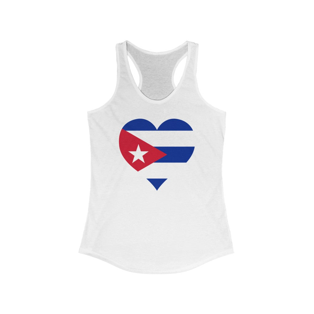 Cuba Heart Flag Tank - Women