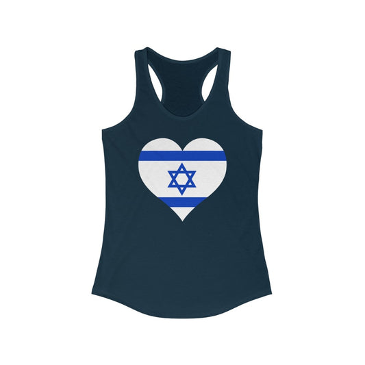 Israel Heart Flag Tank - Women