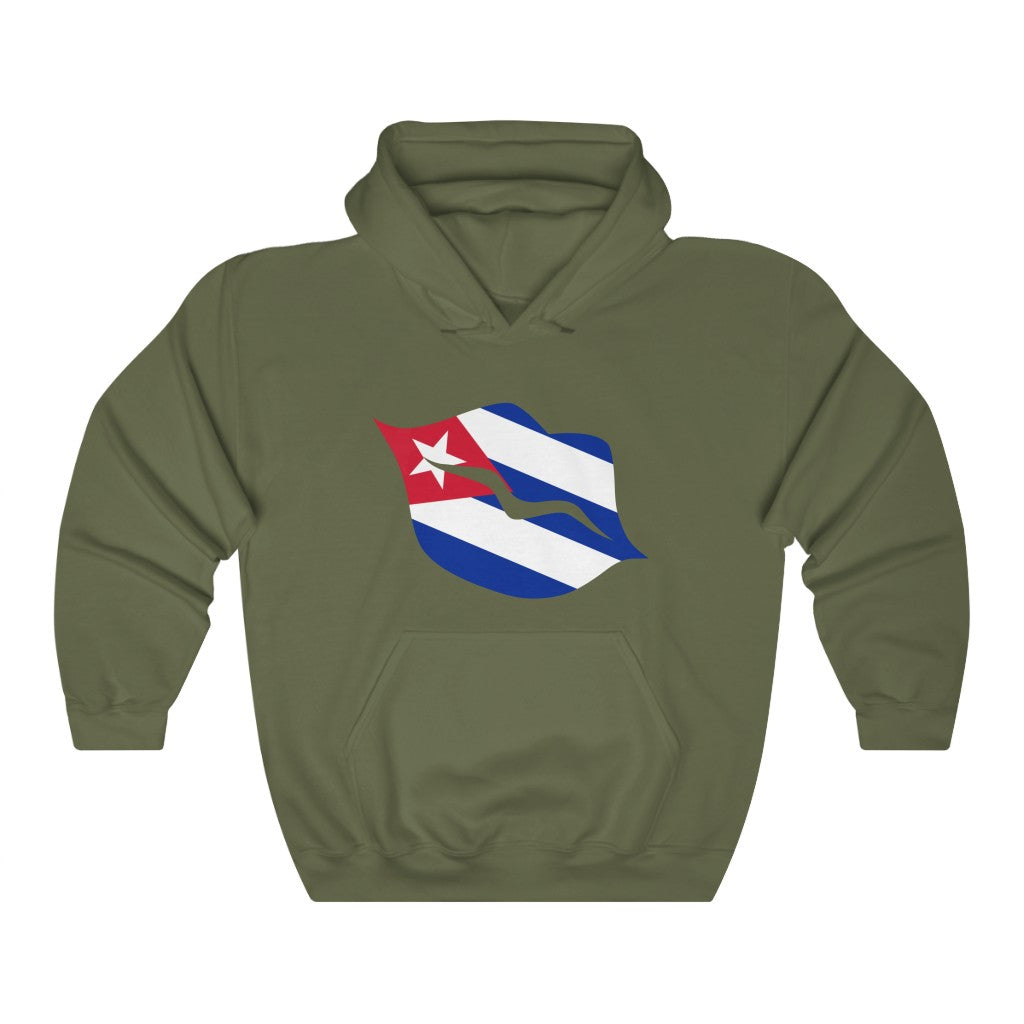 Cuba Lips Flag Hoodie Sweatshirt - Unisex