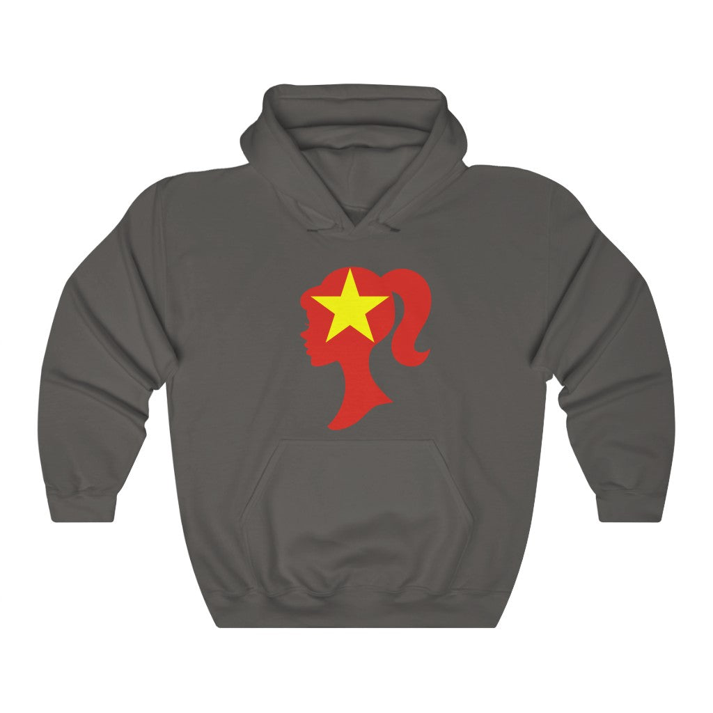 Vietnam Girl Flag Hoodie Sweatshirt - Unisex