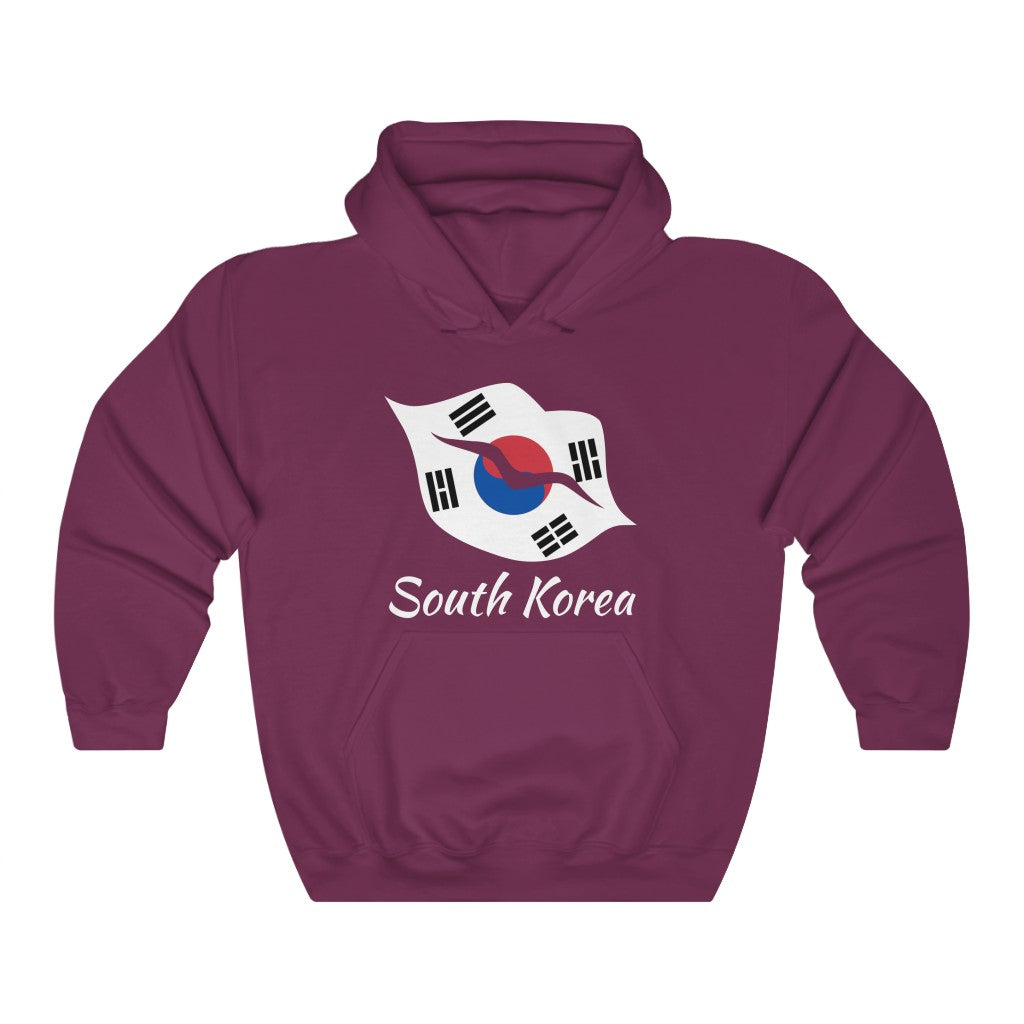 South Korea Lips Flag Hoodie Sweatshirt 2 - Unisex