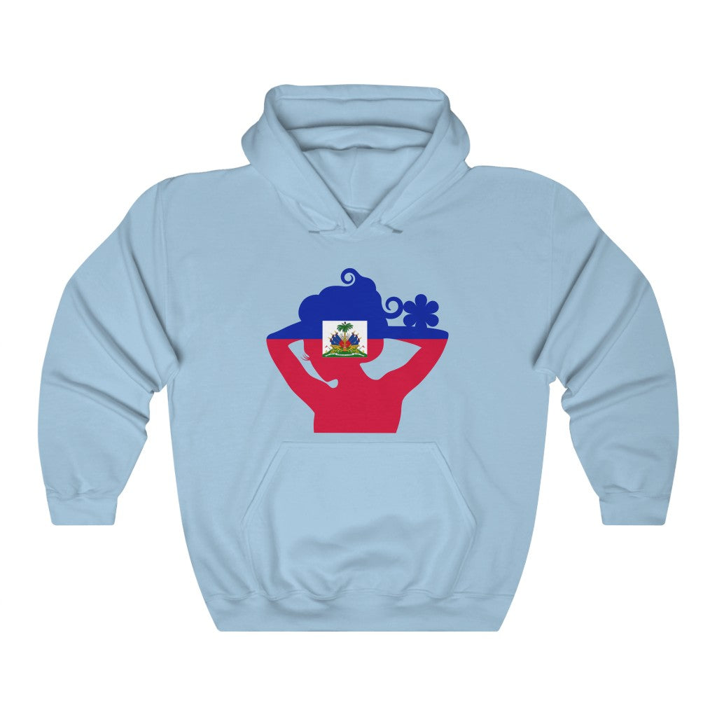 Haiti Lady Flag Hoodie Sweatshirt - Unisex