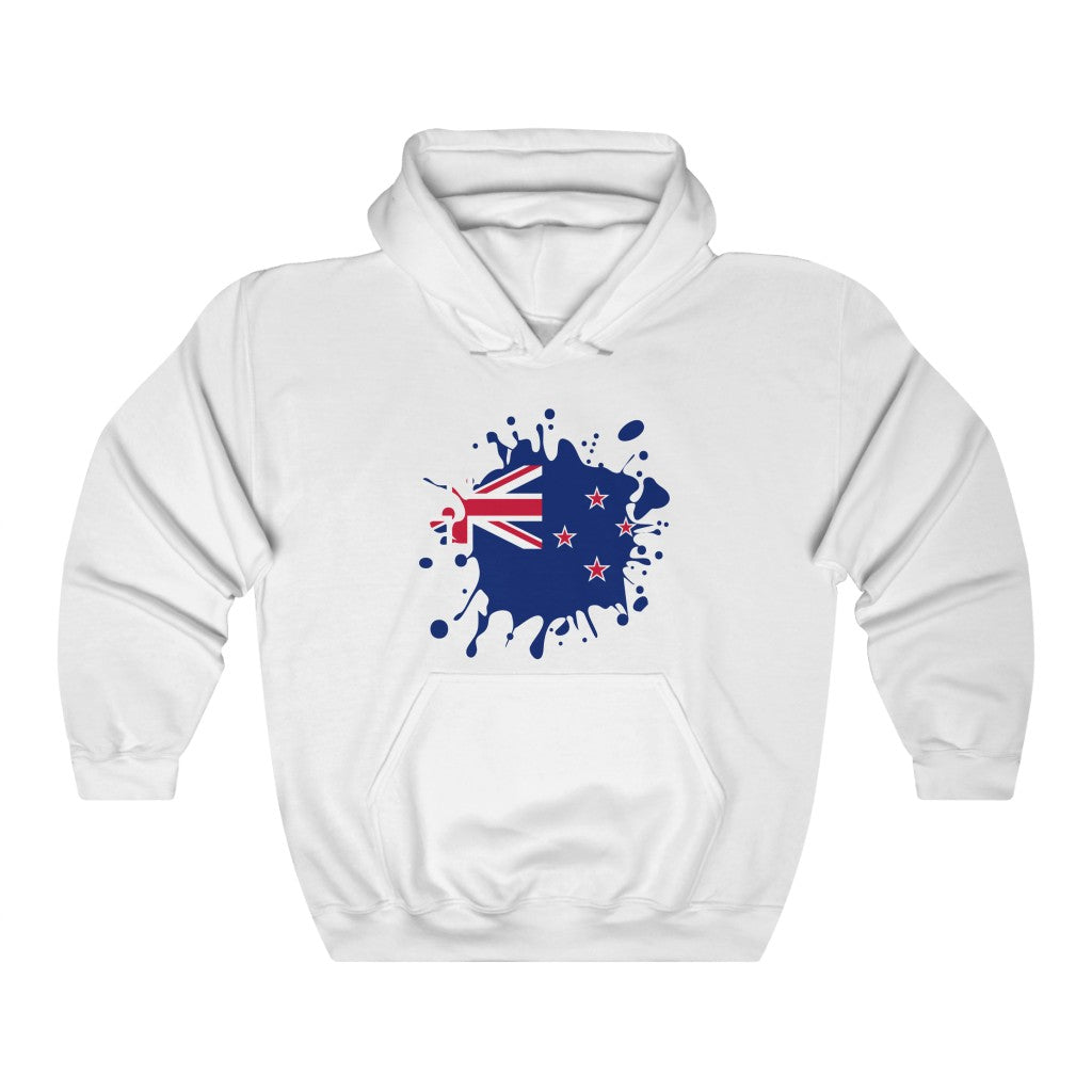 New Zealand Splat Flag Hoodie Sweatshirt - Unisex