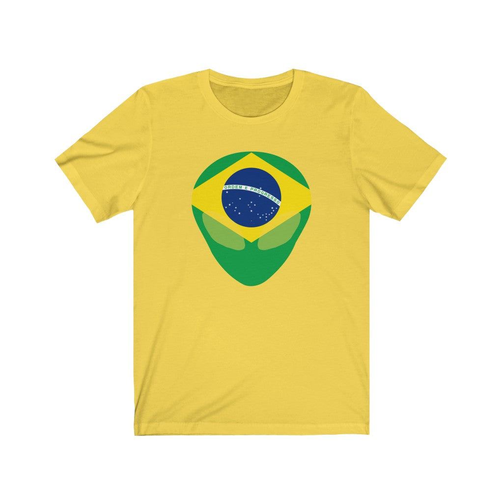Brazil Alien Flag Premium Tee - Unisex