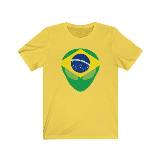 Brazil Alien Flag Premium Tee - Unisex