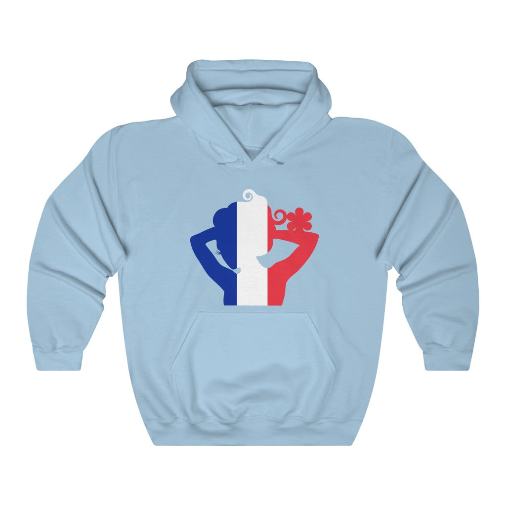 France Lady Flag Hoodie Sweatshirt - Unisex
