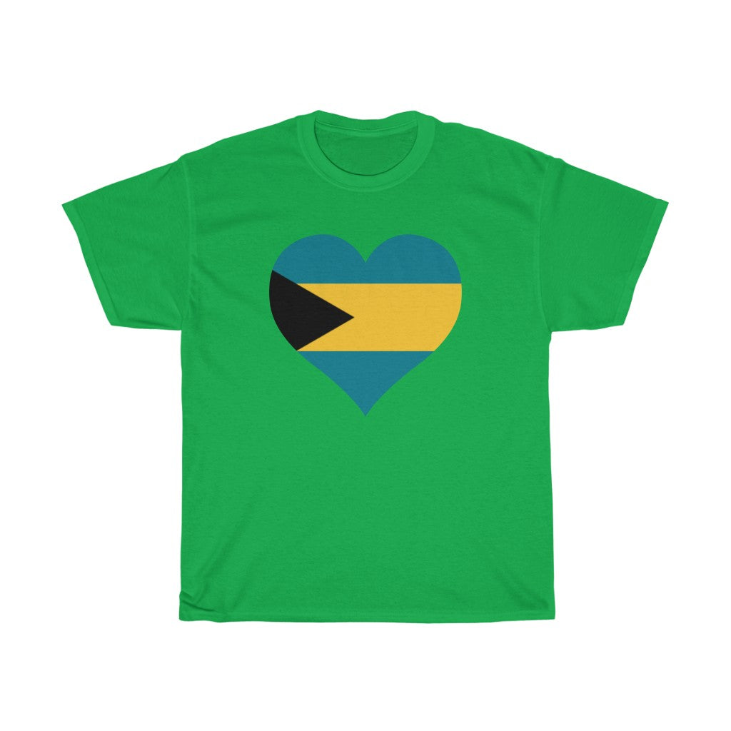 Bahamas Heart Flag Standard Tee - Unisex