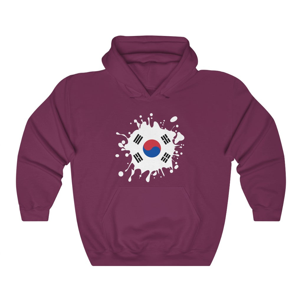 South Korea Splat Flag Hoodie Sweatshirt - Unisex