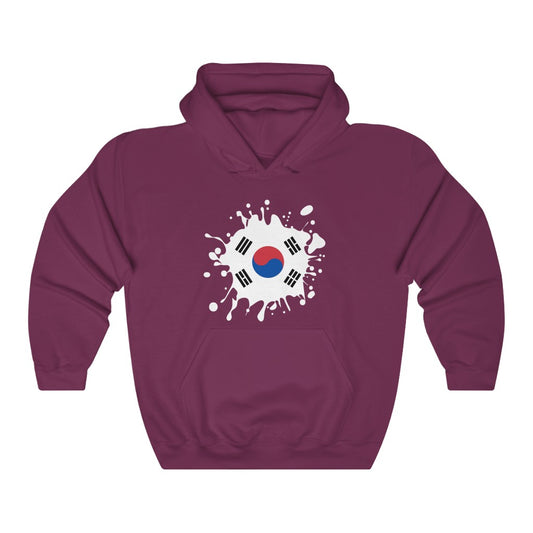 South Korea Splat Flag Hoodie Sweatshirt - Unisex
