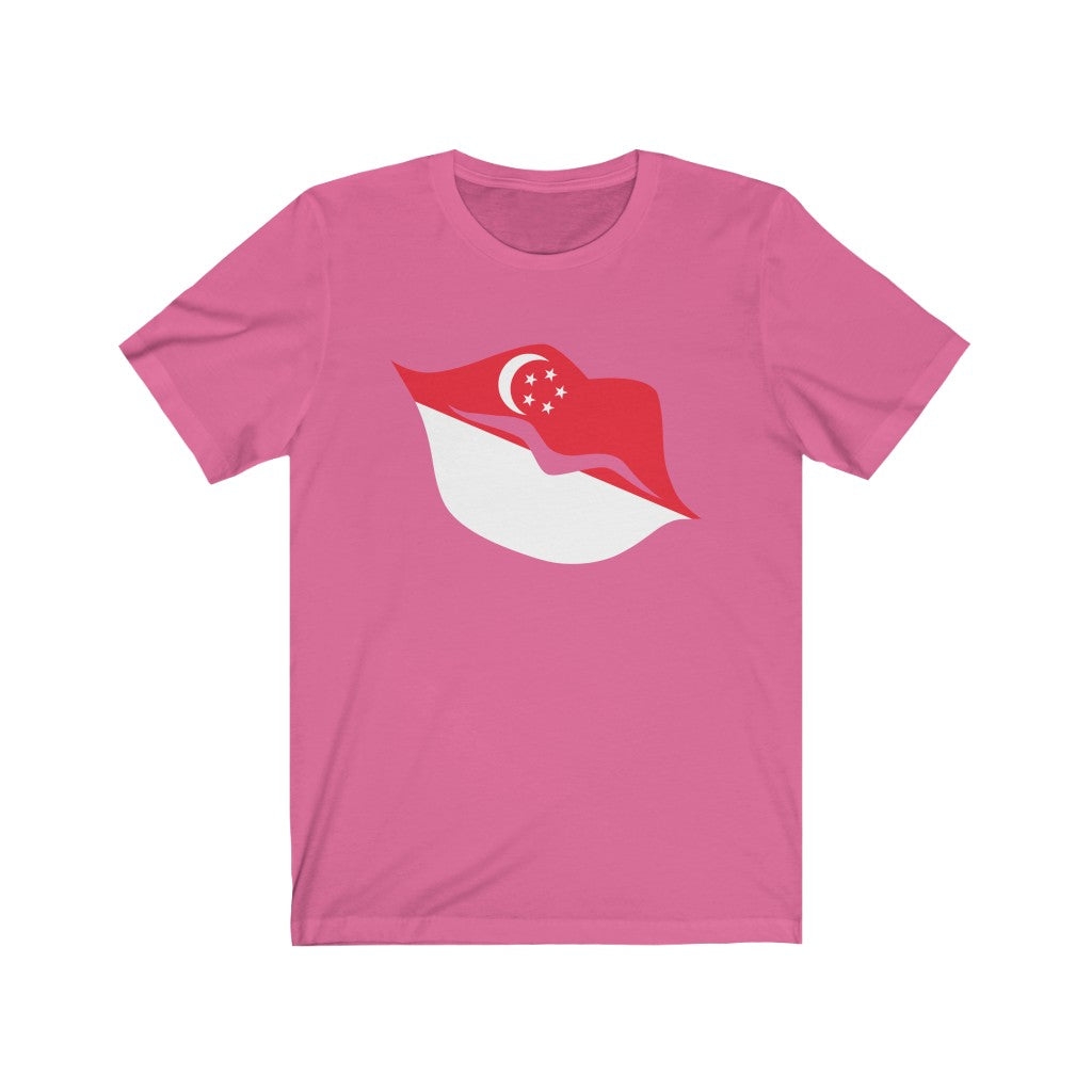 Singapore Lips Flag Premium Tee - Unisex