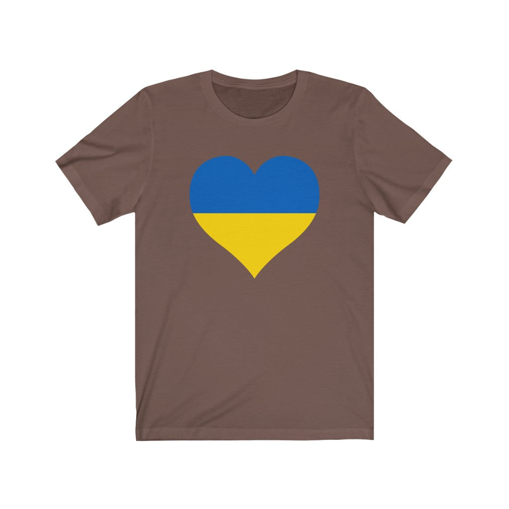 Ukraine Heart Flag Premium Tee - Unisex