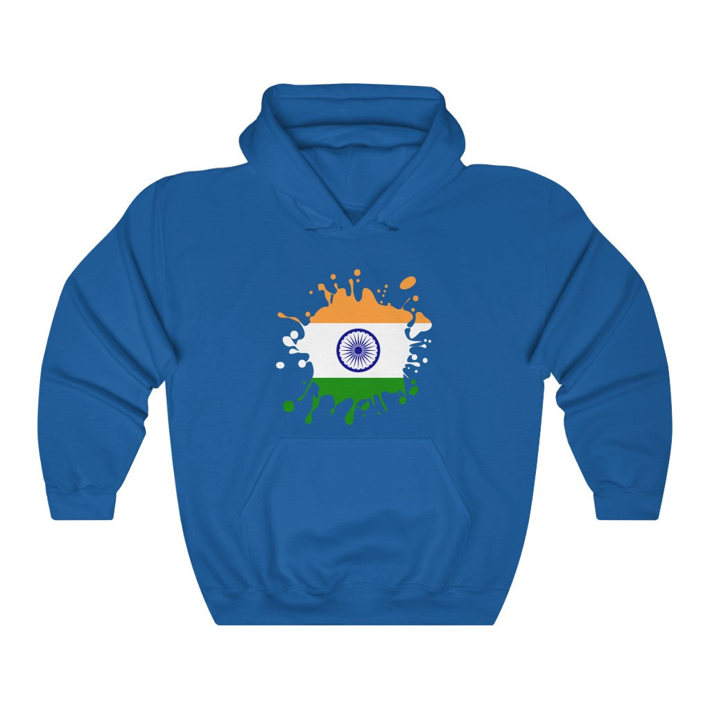 India Splat Flag Hoodie Sweatshirt - Unisex