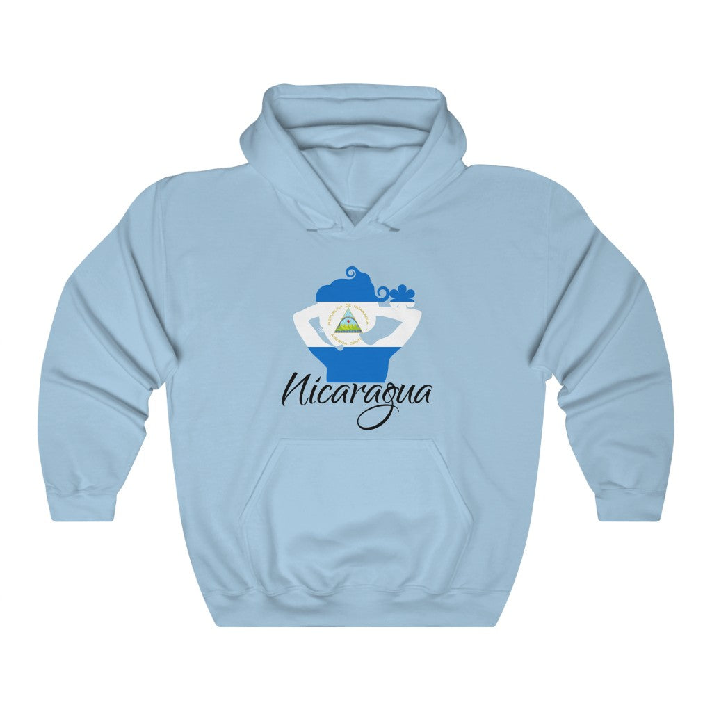 Nicaragua Lady Flag Hoodie Sweatshirt 1 - Unisex