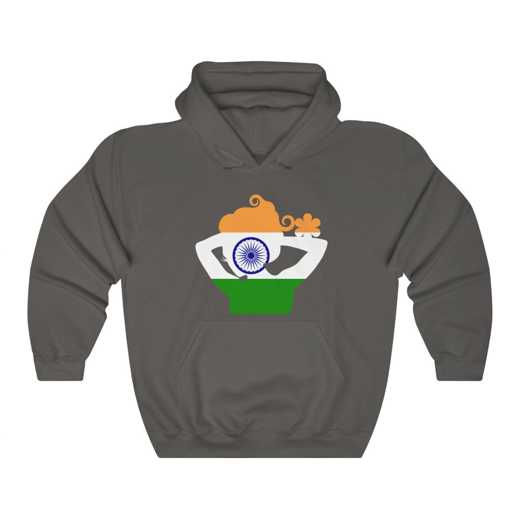 India Lady Flag Hoodie Sweatshirt - Unisex