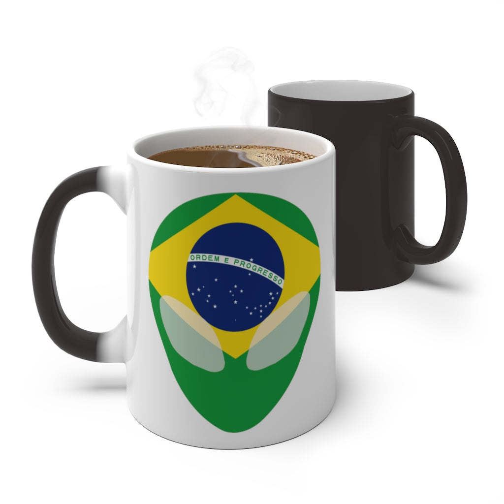 Brazil Alien Color Changing Mug