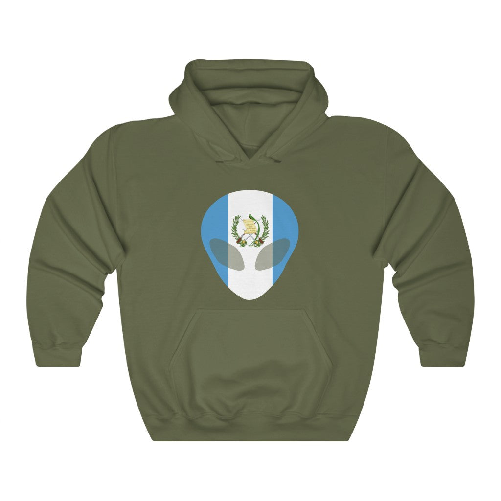 Guatemala Alien Flag Hoodie Sweatshirt - Unisex