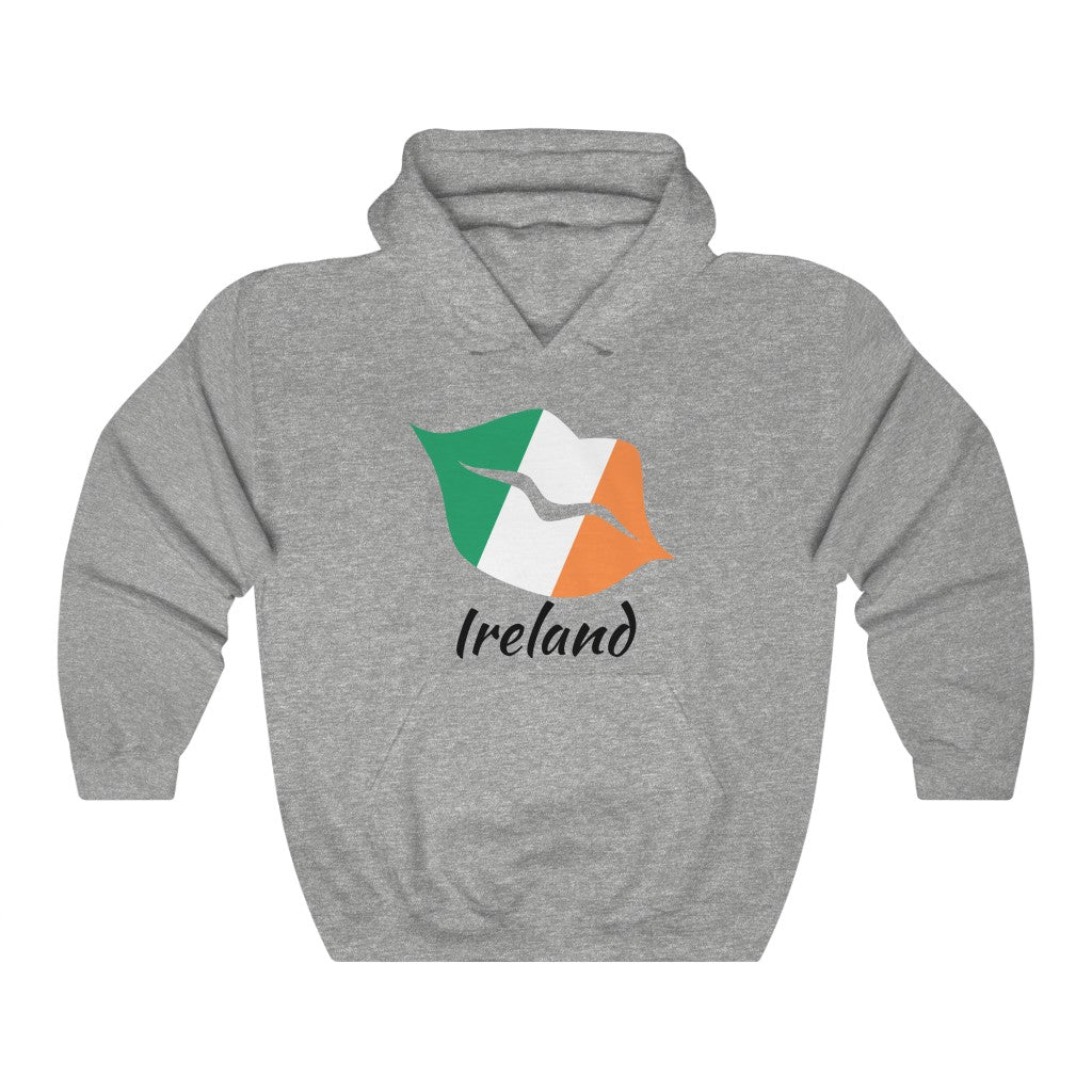 Ireland Lips Flag Hoodie Sweatshirt 1 - Unisex