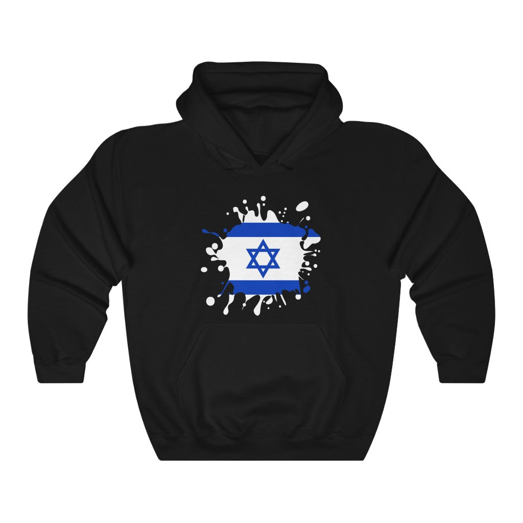 Israel Splat Flag Hoodie Sweatshirt - Unisex