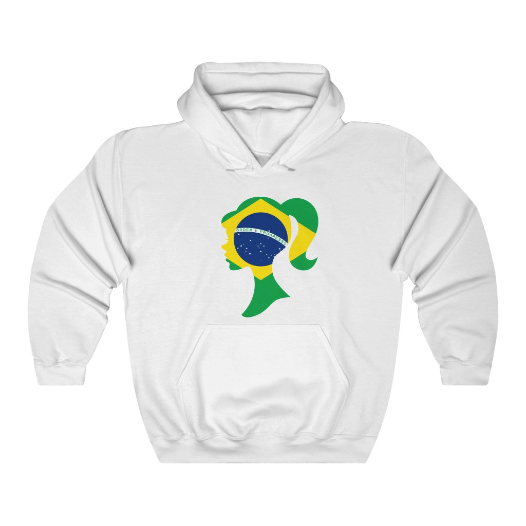 Brazil Girl Flag Hoodie Sweatshirt - Unisex