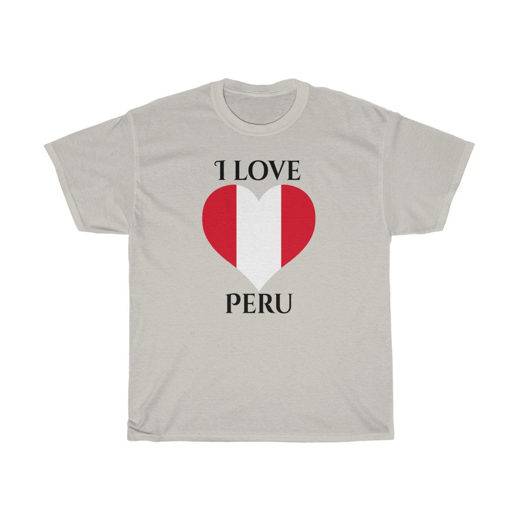 Peru Heart Flag Standard Tee 1 - Unisex