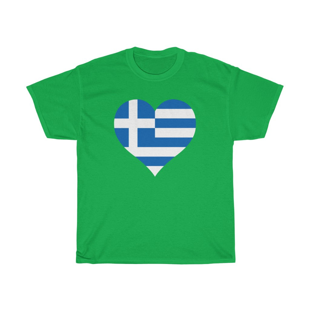 Greece Heart Flag Standard Tee - Unisex