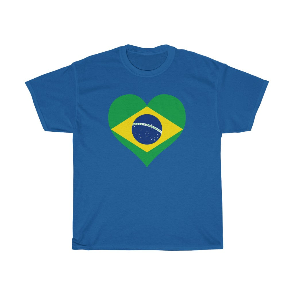 Brazil Heart Flag Standard Tee - Unisex