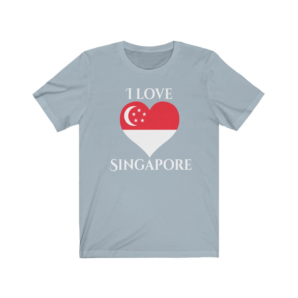 Singapore Heart Flag Premium Tee 2 - Unisex