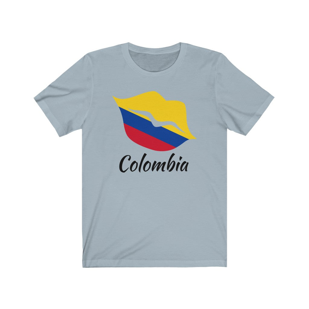 Colombia Lips Flag Premium Tee 1 - Unisex