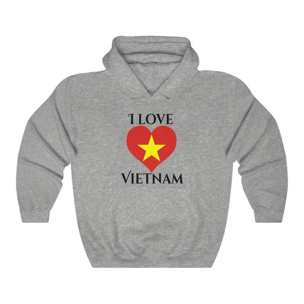 Vietnam Heart Flag Hoodie Sweatshirt 1 - Unisex