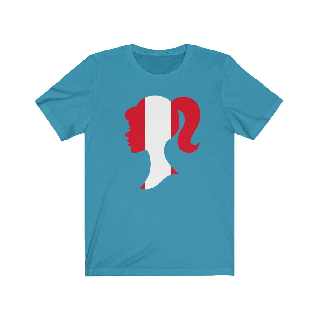 Peru Girl Flag Premium Tee - Unisex