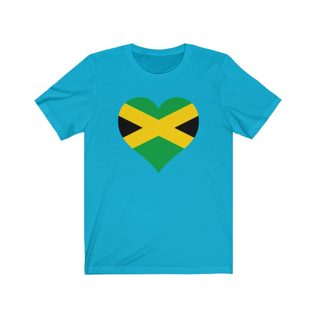 Jamaica  Heart Flag Premium Tee - Unisex