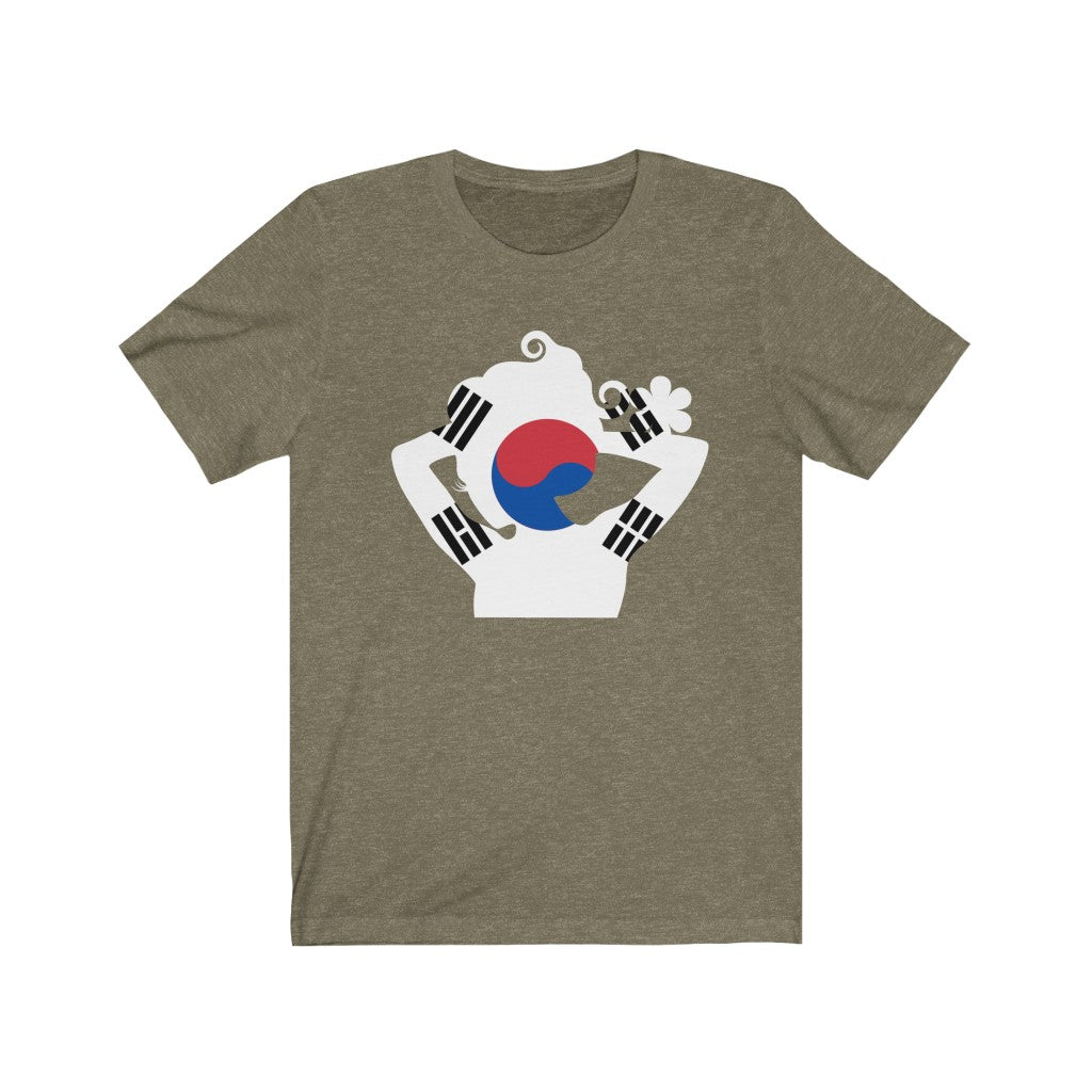 South Korea Lady Flag Premium Tee - Unisex