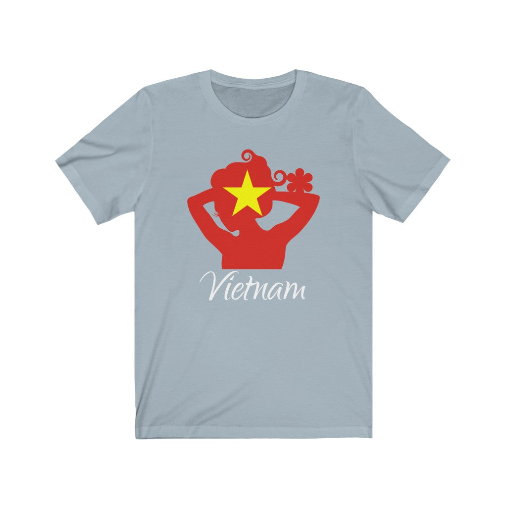 Vietnam Lady Flag Premium Tee 2 - Unisex