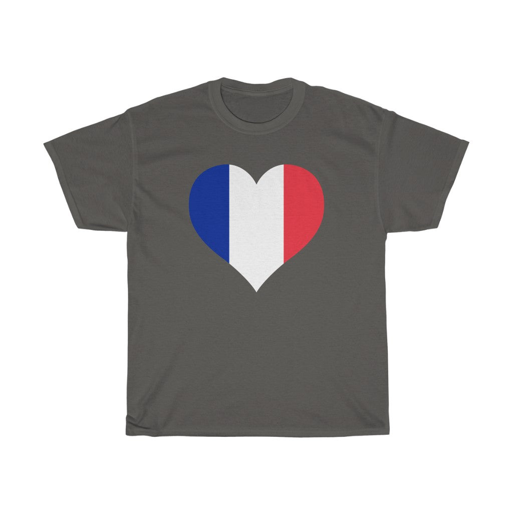 France Heart Flag Standard Tee - Unisex