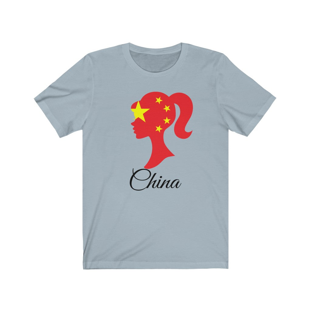 China Girl Flag Premium Tee 1 - Unisex