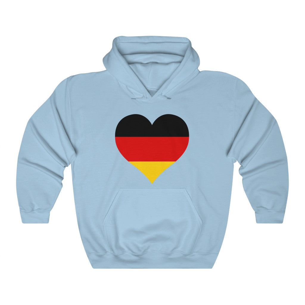 Germany Heart Flag Hoodie Sweatshirt - Unisex