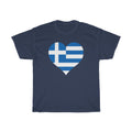 Greece Heart Flag Standard Tee - Unisex