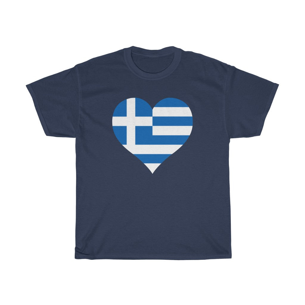 Greece Heart Flag Standard Tee - Unisex