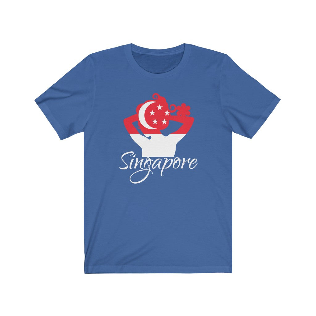 Singapore Lady Flag Premium Tee 2 - Unisex