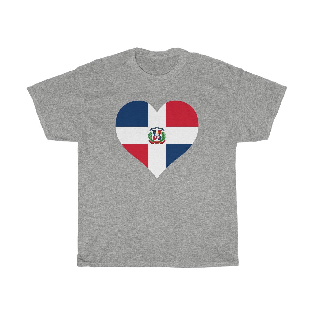 Dominican Republic Heart Flag Standard Tee - Unisex