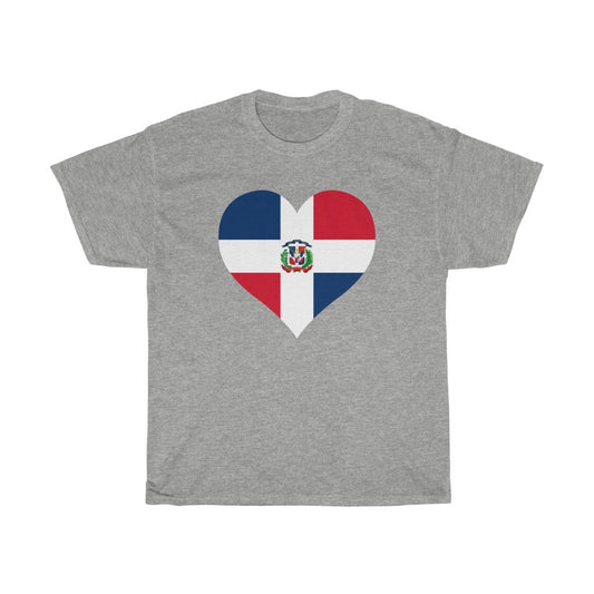 Dominican Republic Heart Flag Standard Tee - Unisex