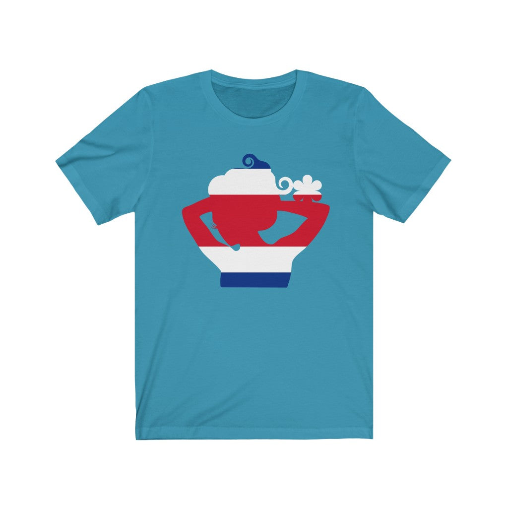 Costa Rica Lady Flag Premium Tee - Unisex