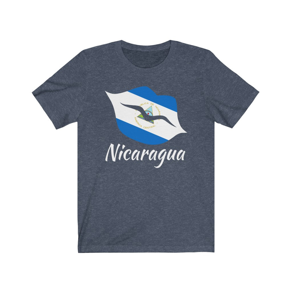 Nicaragua Lips Flag Premium Tee 2 - Unisex