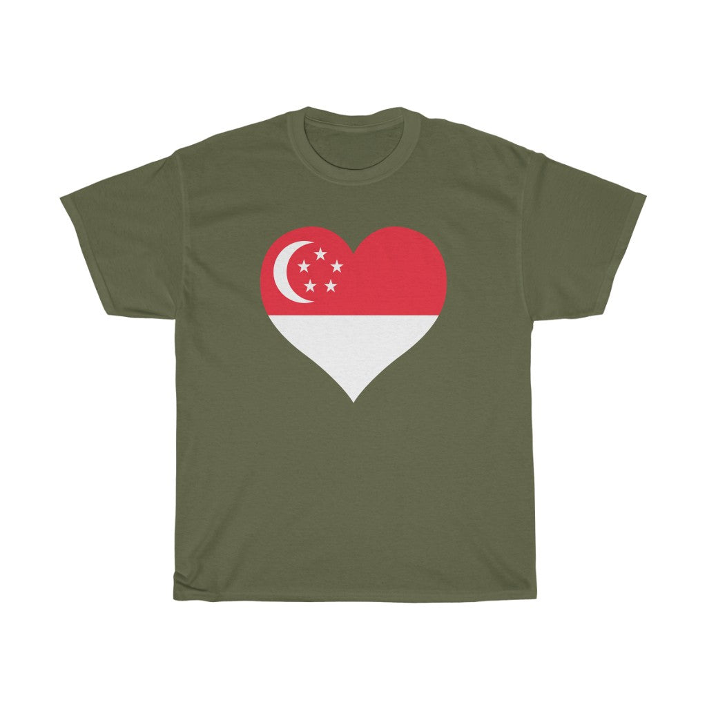 Singapore Heart Flag Standard Tee - Unisex