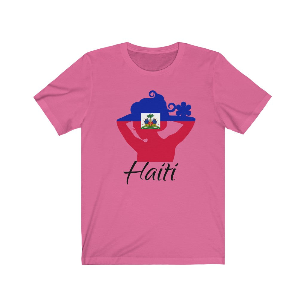 Haiti Lady Flag Premium Tee 1 - Unisex