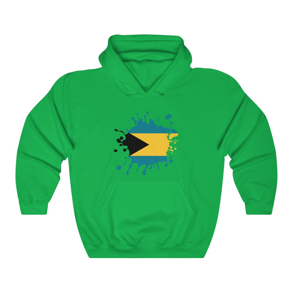 Bahamas Splat Flag Hoodie Sweatshirt - Unisex