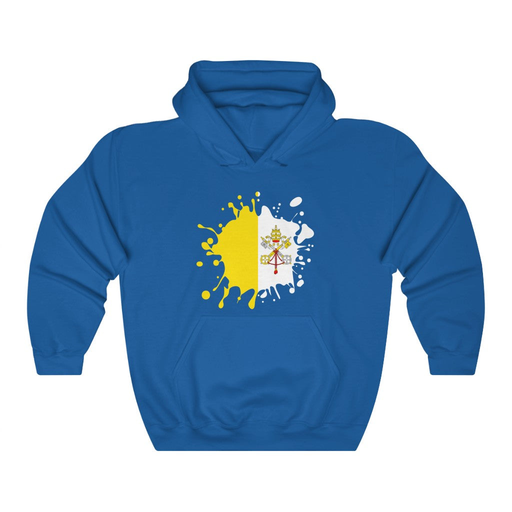 Holy See Splat Flag Hoodie Sweatshirt - Unisex