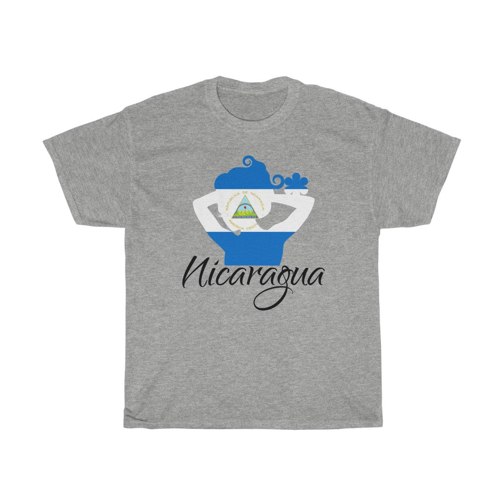 Nicaragua Lady Flag Standard Tee 1 - Unisex